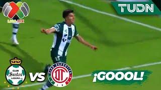 ¡CAYÓ EL SEGUNDO! Echeverría define a lo CRACK | Santos 2-0 Toluca | Liga Mx -AP2024 - J9 | TUDN