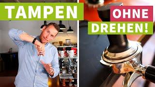 Espresso tamping - With Pressure, without Rotate! - espresso preparation