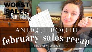 2021 February Antique Booth Sales | Thrifting & Upcycle Resale Profits