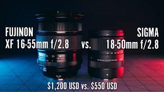 Fast Standard Zoom Lens Comparison: Fujinon XF 16-55mm f/2.8 vs Sigma 18-50mm f/2.8