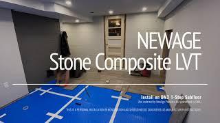 NEWAGE Stone Composite LVT   Install On DMX 1 Step