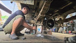 Repair, lathing and install broken truck rear axle housings || Part 2