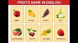 Fruits name- Fruits recognition for kids-Fruit names with picture for Kids