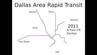 Dallas DART light-rail and commuter-rail system growth