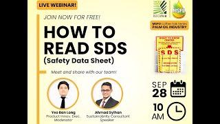 MSPO Coffee Talk Series: How To Read SDS