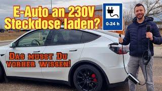 Elektroauto sicher Zuhause an der 230V Steckdose aufladen? Achtung Brandgefahr!