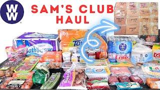 HUGE SAM'S CLUB GROCERY HAUL | WW POINTS & CALORIES