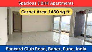 Ready To Move Large 3 BHK Apartments | Pancard Club Road, Baner, Pune, India | +91 7420923928 #3bhk