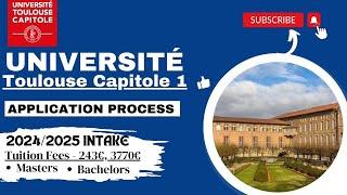 2024 Ongoing Application in France: Toulouse School of Management (Université Toulouse Capitole 1)