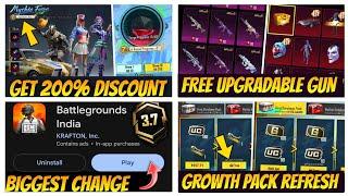 BIGGEST SALE! | 200% DISCOUNT IN MYTHIC FORGE | M416 FOOL NEW CRATE | GROWTH PACK | BGMI 3.7 UPDATE