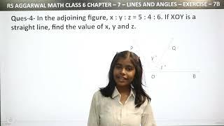 Q.1 to 5 Ex - 7B - Ch - 7 - Lines and Angles | RS Aggarwal Math class 9 | RN Glory