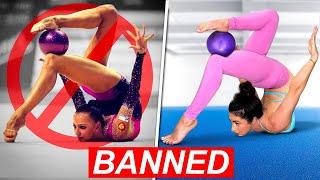 Trying BANNED Rhythmic Gymnastics Skills!