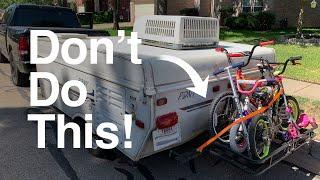 Camper Bike Racks: How to travel with bikes on a pop-up camper