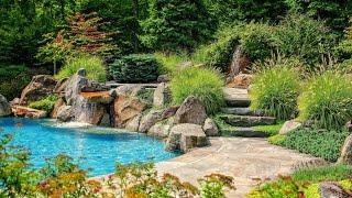 Natural Pool-scape in Kinnelon, NJ By Landscape Aesthetics, Inc.