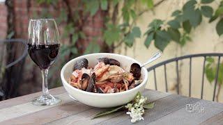 Seafood Fra Diavolo and Braised Short Ribs By The Historic Dimmick Inn