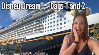 Disney Dream Days 1 and 2 - Embarkation Day and Pirate Night