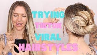 Trying TikTok Viral Hairstyles!