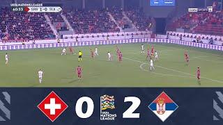 Svizzera-Serbia [0-2] | UEFA Nations League 2024/25 | Highlights della Partita!