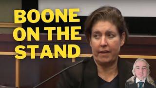 Boone on the Stand - Review Of Her Testimony