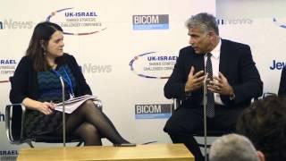 Yair Lapid in conversation at Jewish News UK-Israel Conference