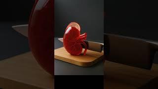 Glassy Kidney Gets Sliced – What’s Inside?!  #ai #youtubeshorts #reels #trending #viral #kidney