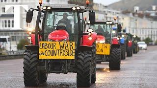 LIVE: UK farmers stage protest against inheritance tax