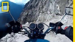 Travel by Motorcycle on a Dangerous Indian Himalaya Mountain Road | National Geographic