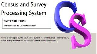 CSPro: Introduction to CAPI Data Entry (Windows and Android)