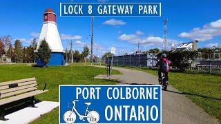  4K Bike Ride Through Lock 8 Gateway Park – Cruise Along Port Colborne, Ontario’s Waterway! 