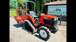 KUBOTA GB150 HALF TRACK COMPACT TRACTOR *904 HOURS* C/W KUBOTA ROTAVATOR