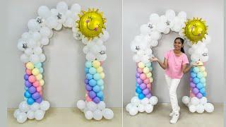 Rainbow & Cloud Balloon Arch Decoration