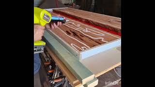 Red Gum River Table. how to build the mold ready to pour.