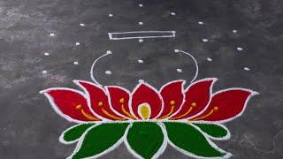 Sankranthi rangolis || pongal kolam || dhanurmasam muggulu || pot rangoli ||