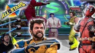 DEADPOOL AND WOLVERINE | WWE ALL STARS WITH SLOW MO COMMENTARY (8K 60FPS AI ENHANCED)