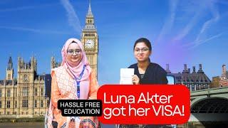 Luna Akter got her Visa || Hassle Free Education