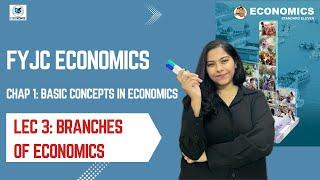 Class 11 Chap 1: Lec 3 Basic concepts in Economics, Branches of Economics - English