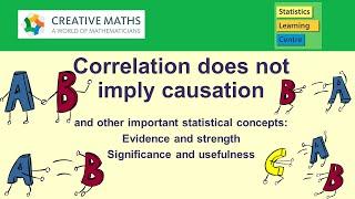 Correlation does not imply #causation and other important statistical concepts