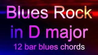 Blues Rock in D major, backing track for Guitar, 12 bar blues,125bpm. Play along and enjoy!