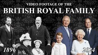 THE EVOLUTION OF THE BRITISH ROYAL FAMILY (video footage from 1896 to 2024)