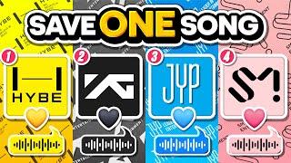  SAVE 1 K-POP SONG  (HYBE vs YG vs JYP vs SM)  ANSWER - KPOP QUIZ 