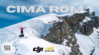 CIMA ROMA con scialpinismo o ciaspole da passo Grosté - Madonna di Campiglio, Dolomiti di Brenta