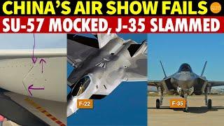 China Air Show Fails: Russian Su-57 Mocked for Rough Finish, China’s J-35A Called a Copycat