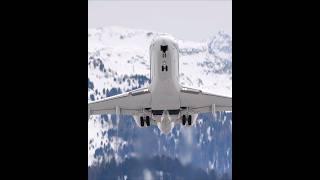 Bombardier "GLEX" Mountain TakeOff 18.02.2024 Engadin Airport #GLEX