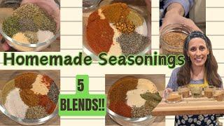 Homemade SEASONING BLENDS ~ Never Buy These from the STORE Again / 5 Spice Blends