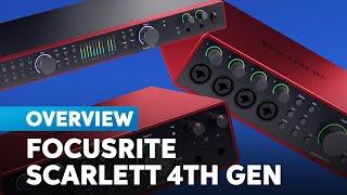 Focusrite Scarlett 16i16, 18i16 and 18i20 4th Gen Audio Interfaces Overview