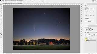 Turning Star Trails into Points in Photoshop