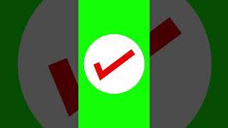 red tick in a circle #chromakey