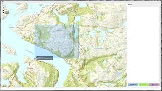 Geomaker demo 1/4: defining a region and downloading a terrain model