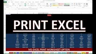 How to Use Page Setup & How to Print | Microsoft Excel