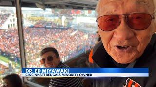 KITV4's Rick Quan joins part-owner Dr. Ed Miyawaki on Cincinnati Bengals tour